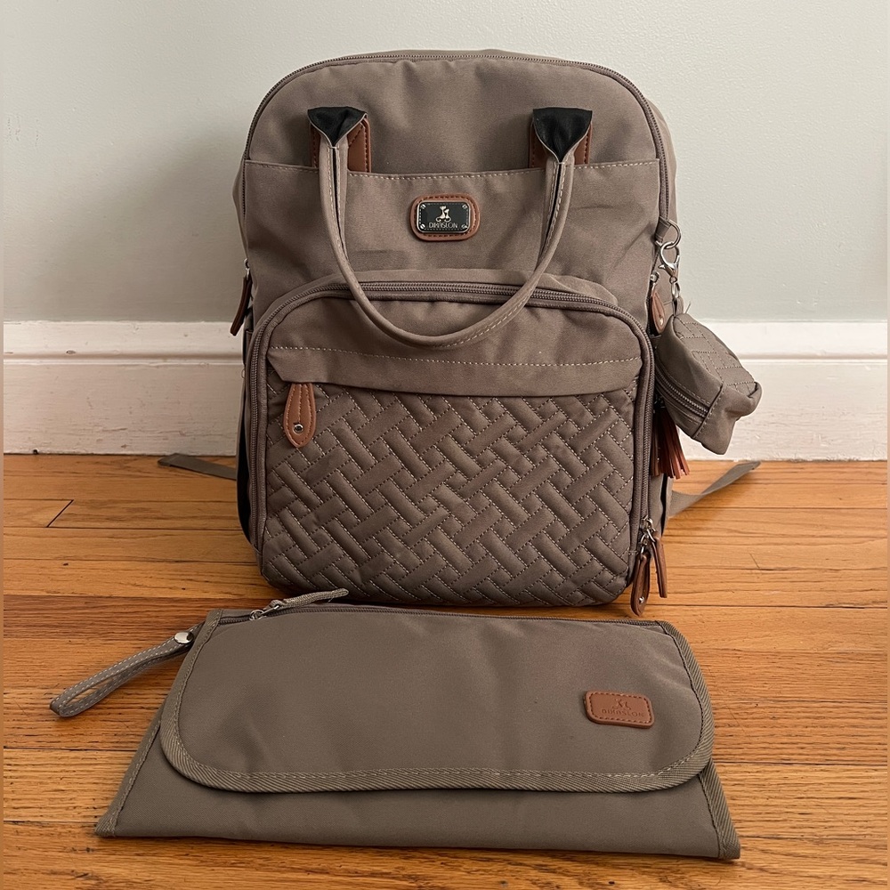 Diaper Backpack Daypack with Portable Changing Pad